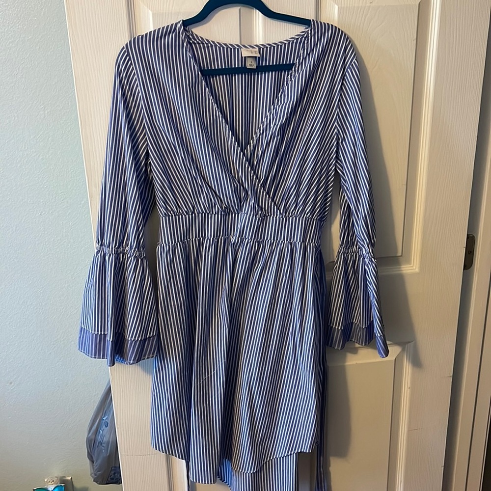 Nautical midi dress